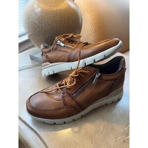 PIKOLINOS CANTABRIA BROWN LEATHER TENNIS SHOE 40 (sh3000